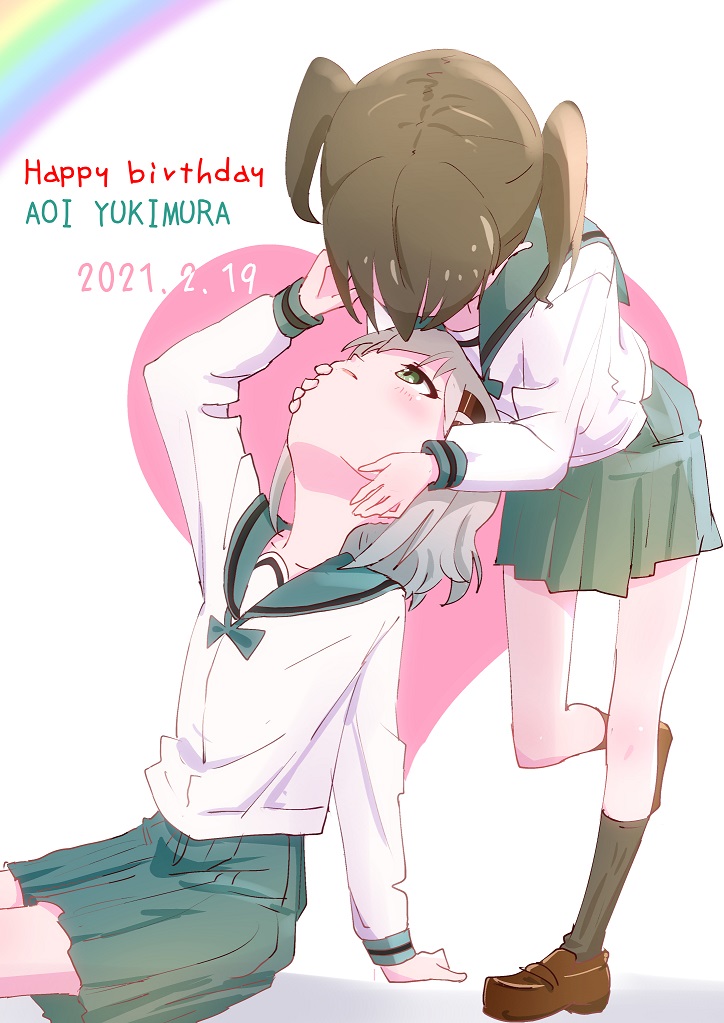 yukimura aoi and kuraue hinata (yama no susume) drawn by ryuuma_(norinori_taruto)