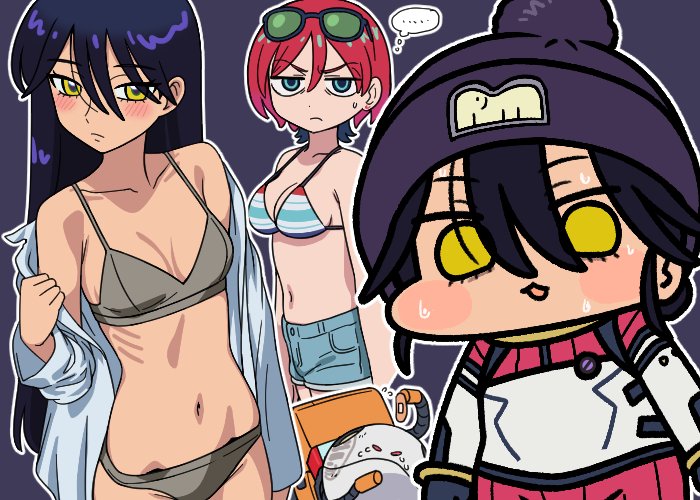amate yuzuriha, haro, and nyaan (gundam and 1 more) drawn by jazz_jack