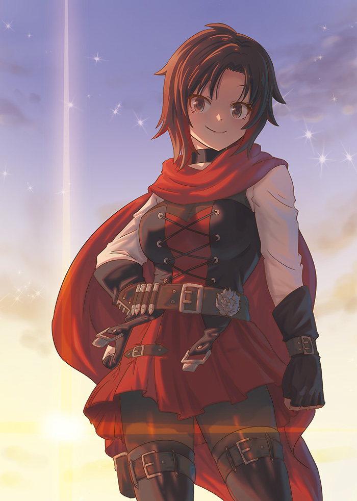 ruby rose (rwby) drawn by moai_(moai_world)