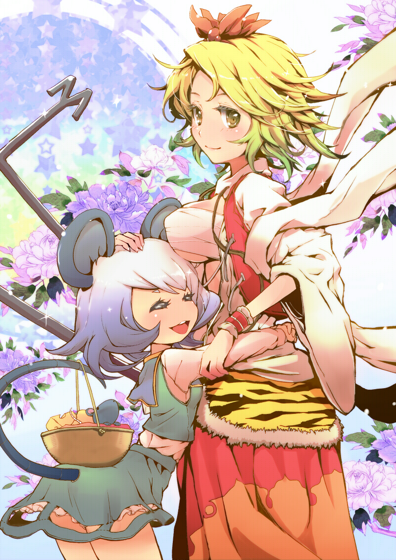 nazrin and toramaru shou (touhou) drawn by pureji_oshou