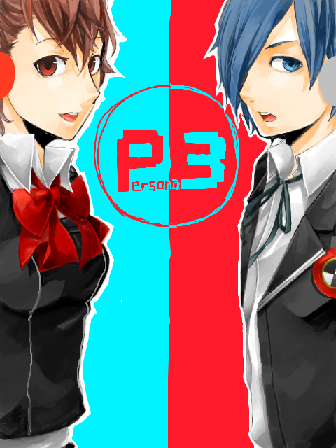 yuuki makoto and shiomi kotone (persona and 2 more)