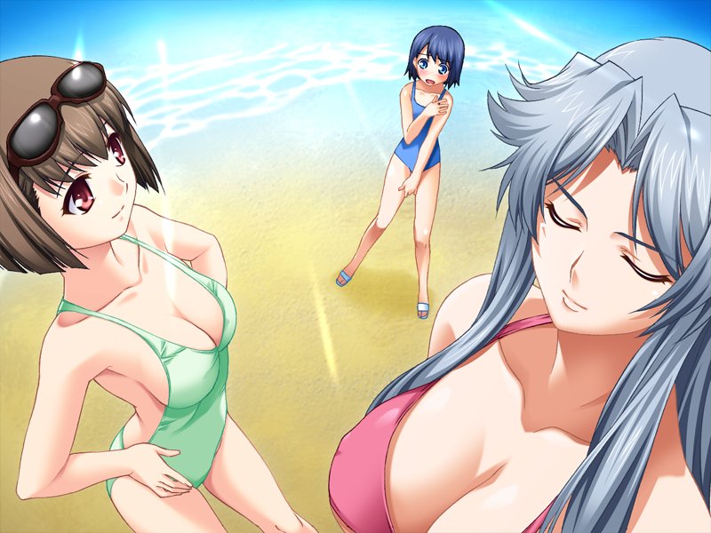 sawatari kana, hiyama mayumi, and harukawa iori (hide mind) drawn by watanabe_yoshihiro