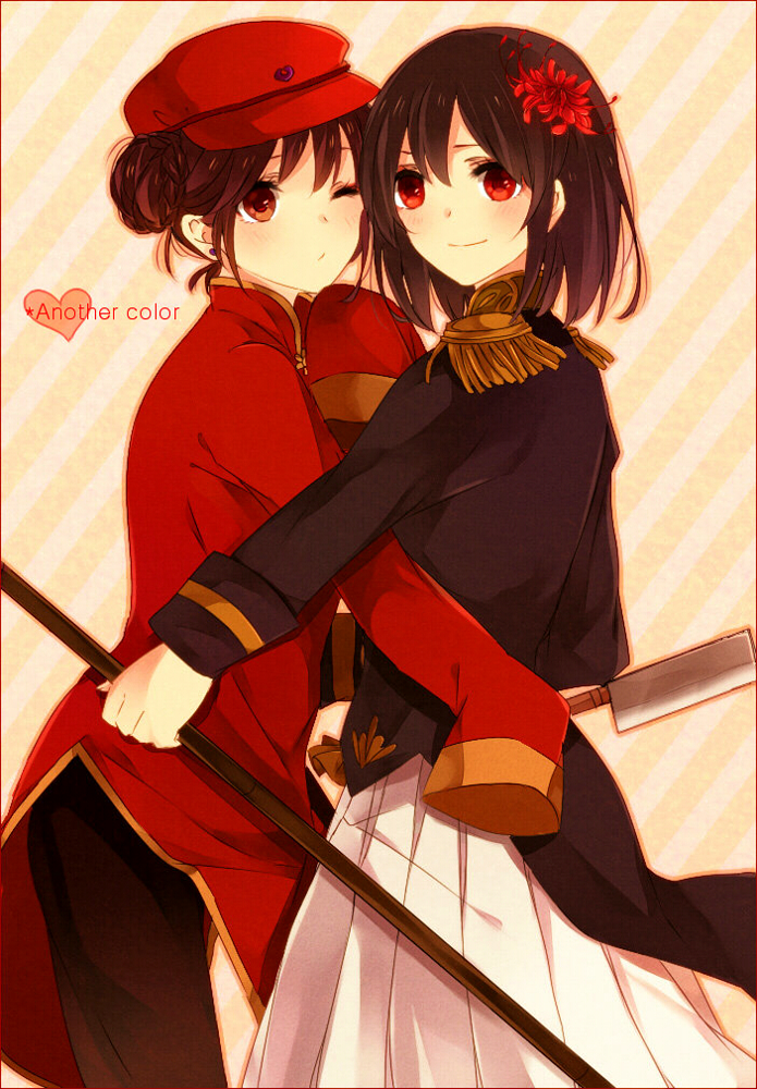 japan and china (axis powers hetalia) drawn by yori_(y_rsy)