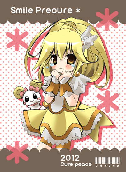 kise yayoi, cure peace, and candy (precure and 1 more) drawn by unauna