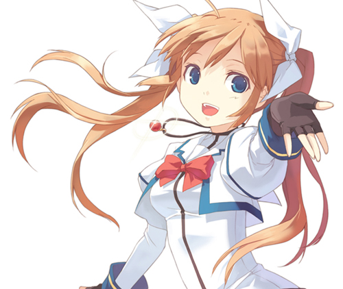 takamachi nanoha and raising heart (lyrical nanoha and 2 more) drawn by h2so4