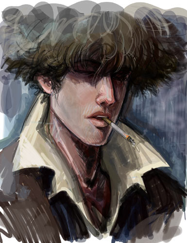 spike spiegel (cowboy bebop) drawn by e.k_weaver