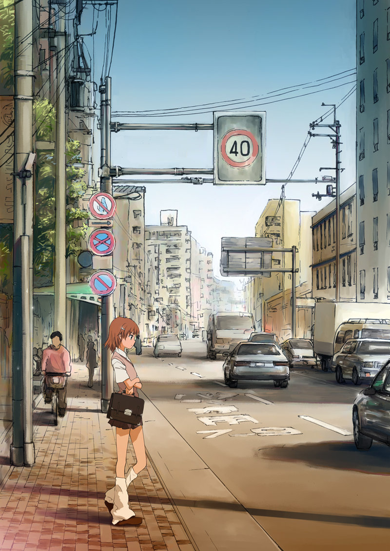 misaka mikoto (toaru majutsu no index and 1 more) drawn by ize