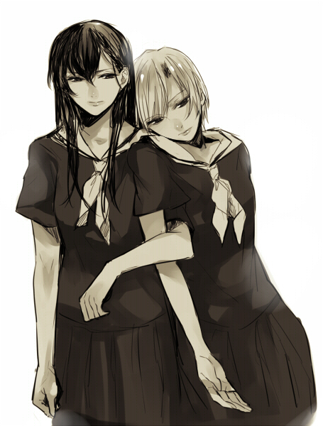 ogasawara sachiko and hasekura rei (maria-sama ga miteru) drawn by mochako_(motyako)