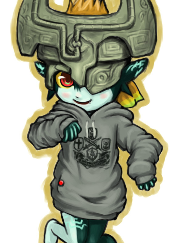 midna (the legend of zelda and 1 more) drawn by nightflier