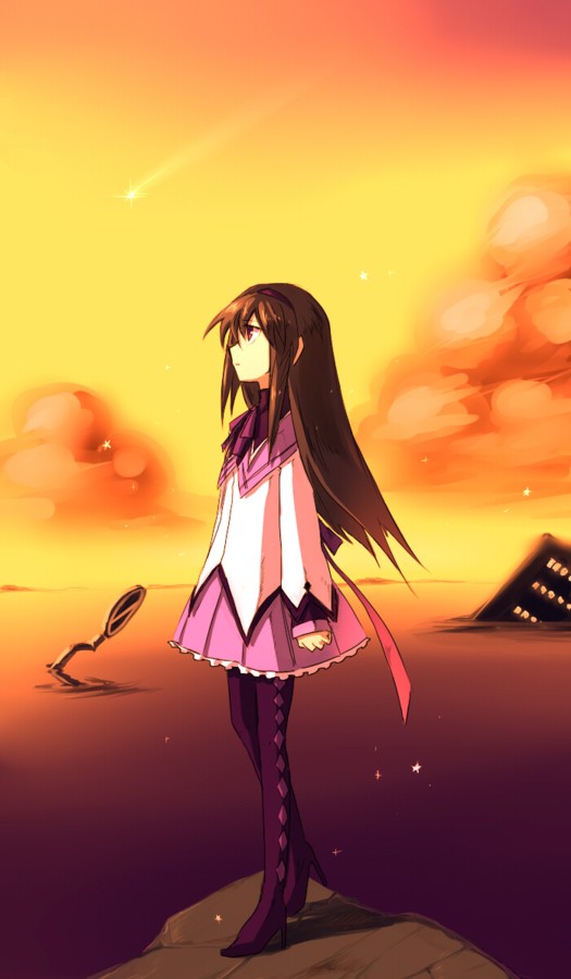 akemi homura (mahou shoujo madoka magica) drawn by onimaru_gonpei