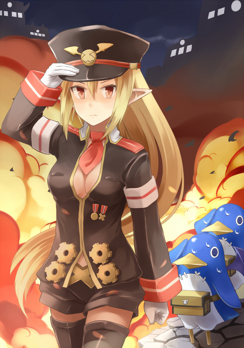 prinny and salvatore (disgaea and 1 more) drawn by machikado