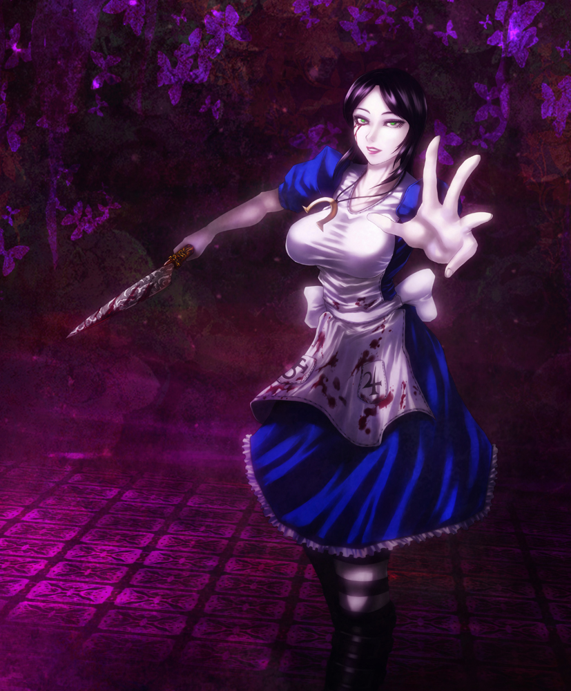 alice liddell (american mcgee's alice and 1 more) drawn by okai