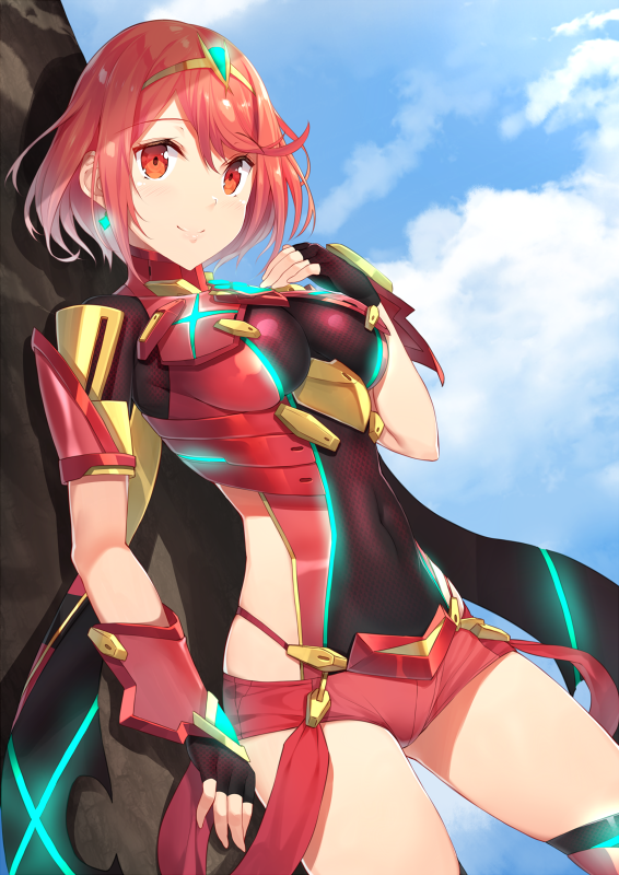 pyra (xenoblade chronicles and 1 more) drawn by yappen