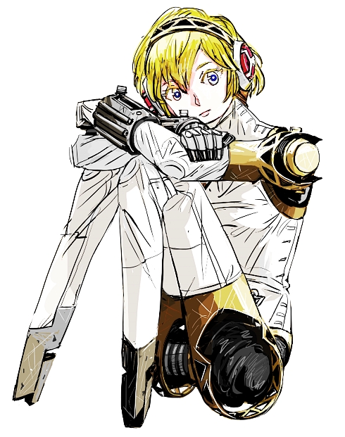 aigis (persona and 1 more) drawn by sutei_(giru)