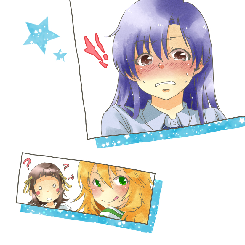 hoshii miki, kisaragi chihaya, and amami haruka (idolmaster) drawn by musekininero