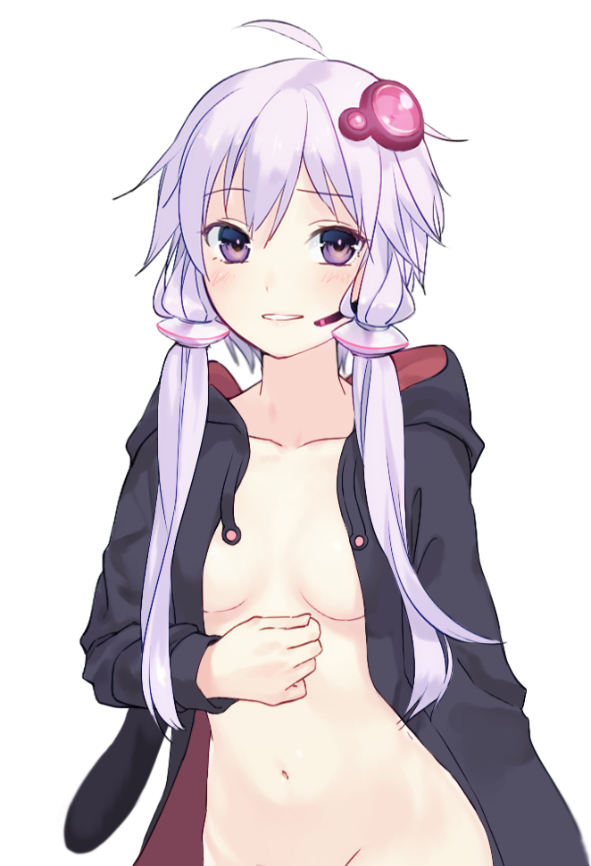 yuzuki yukari (vocaloid and 1 more) drawn by kushibi