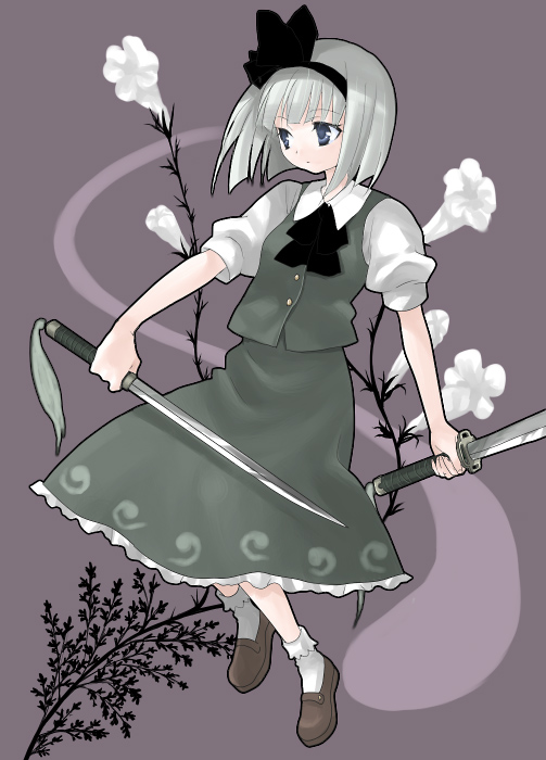 konpaku youmu (touhou) drawn by midori_(green_tea)