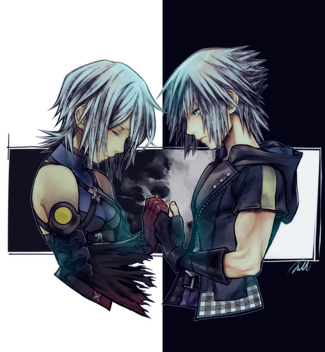 riku and aqua (kingdom hearts and 1 more) drawn by mim_(mimya0600)