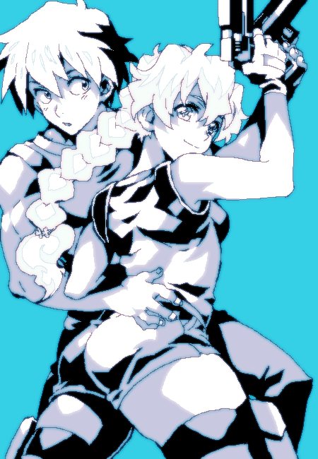 nia teppelin and simon (tengen toppa gurren lagann) drawn by matsukaze_yukiji