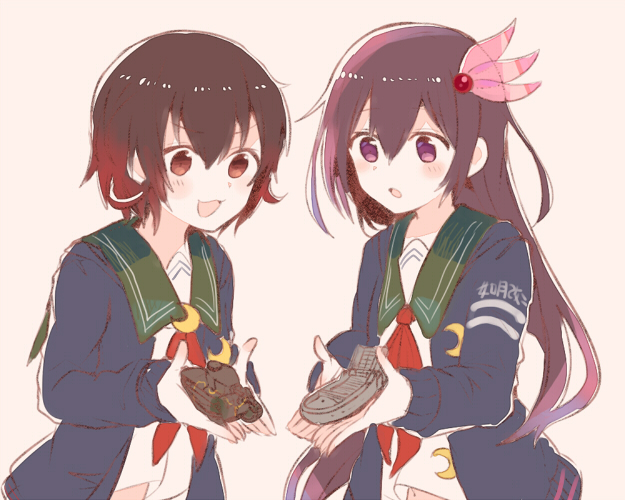 mutsuki, kisaragi, mutsuki kai ni, and kisaragi kai ni (kantai collection) drawn by itomugi-kun