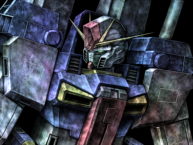 zz gundam (gundam and 1 more) drawn by tro_(trombe)