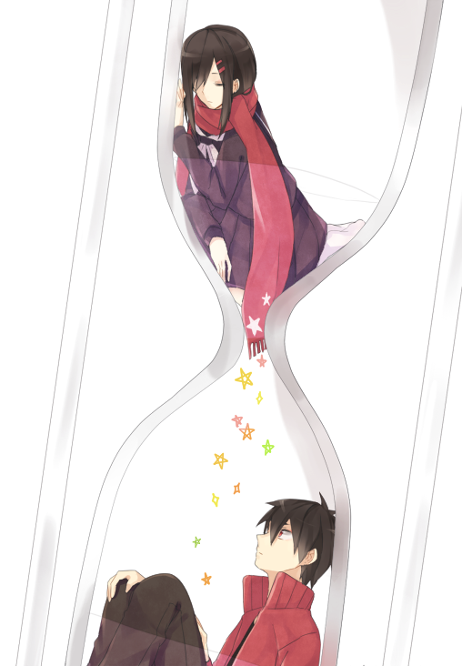tateyama ayano and kisaragi shintarou (kagerou project) drawn by hamunezuko_(nezukonezu32)