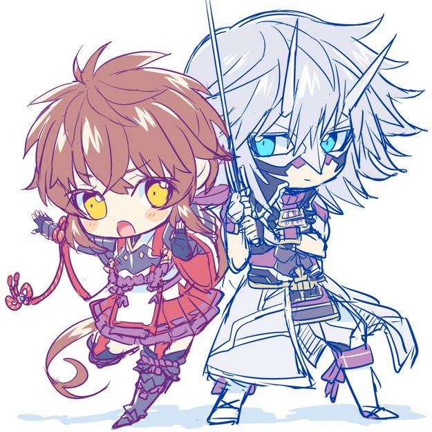 lora and jin (xenoblade chronicles and 2 more) drawn by himeno345