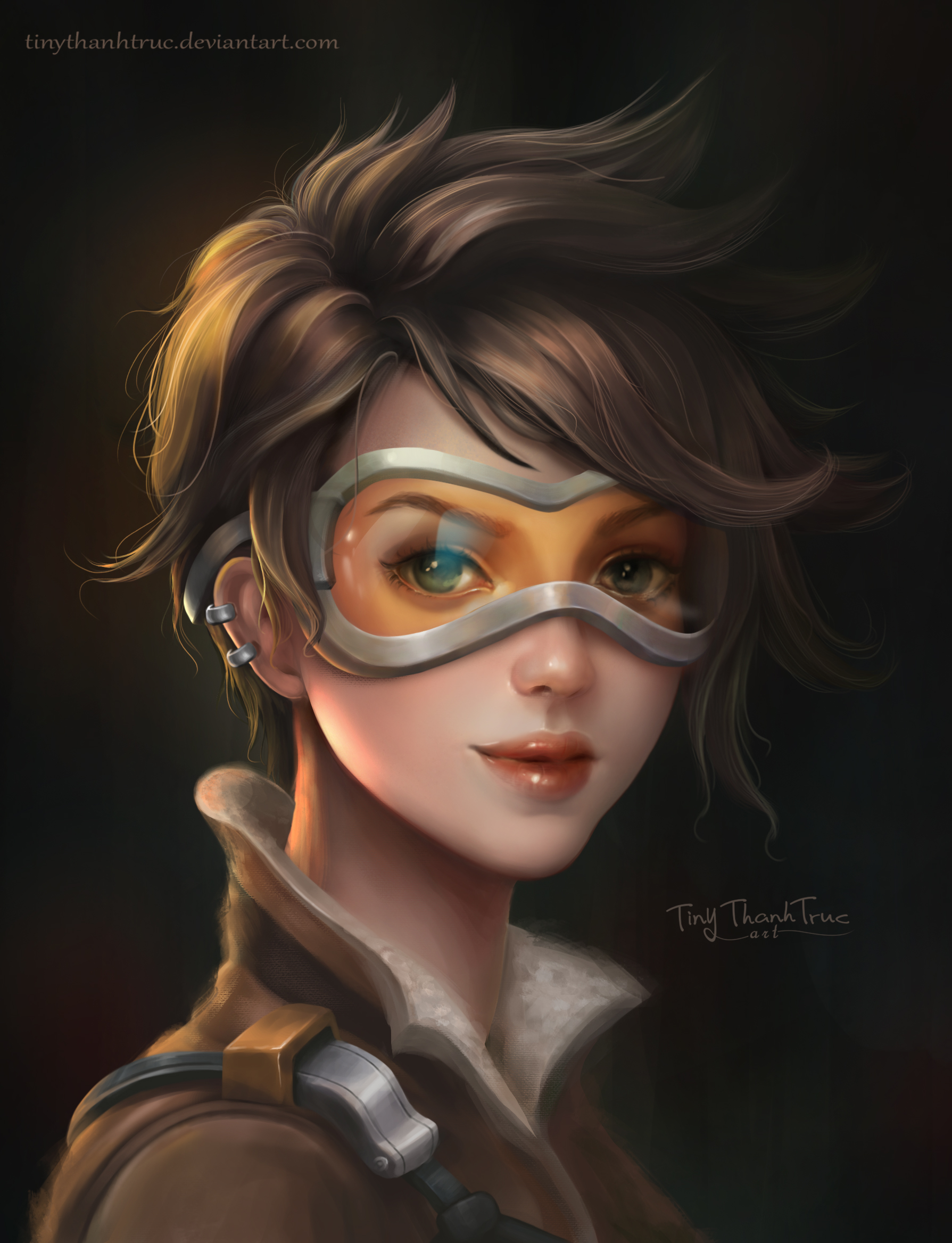 tracer (overwatch and 1 more) drawn by tiny_thanh_truc