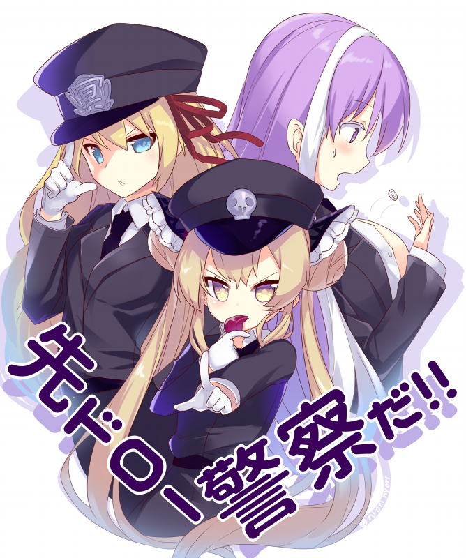 arisa, luna, and isabelle (shadowverse) drawn by nyori