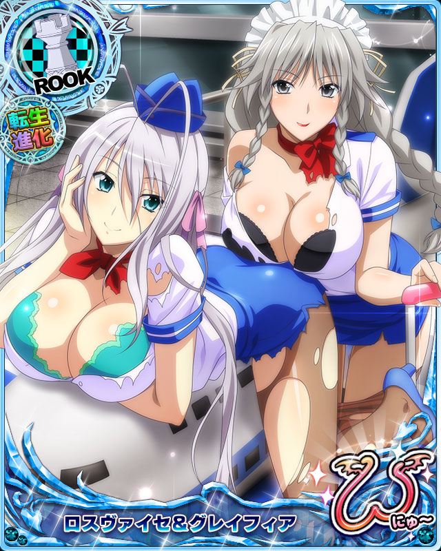 rossweisse and grayfia lucifuge (high school dxd and 1 more)