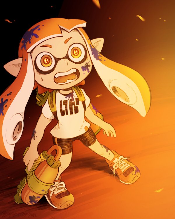 inkling player character, inkling girl, and kaori (splatoon and 1 more) drawn by sayoyonsayoyo