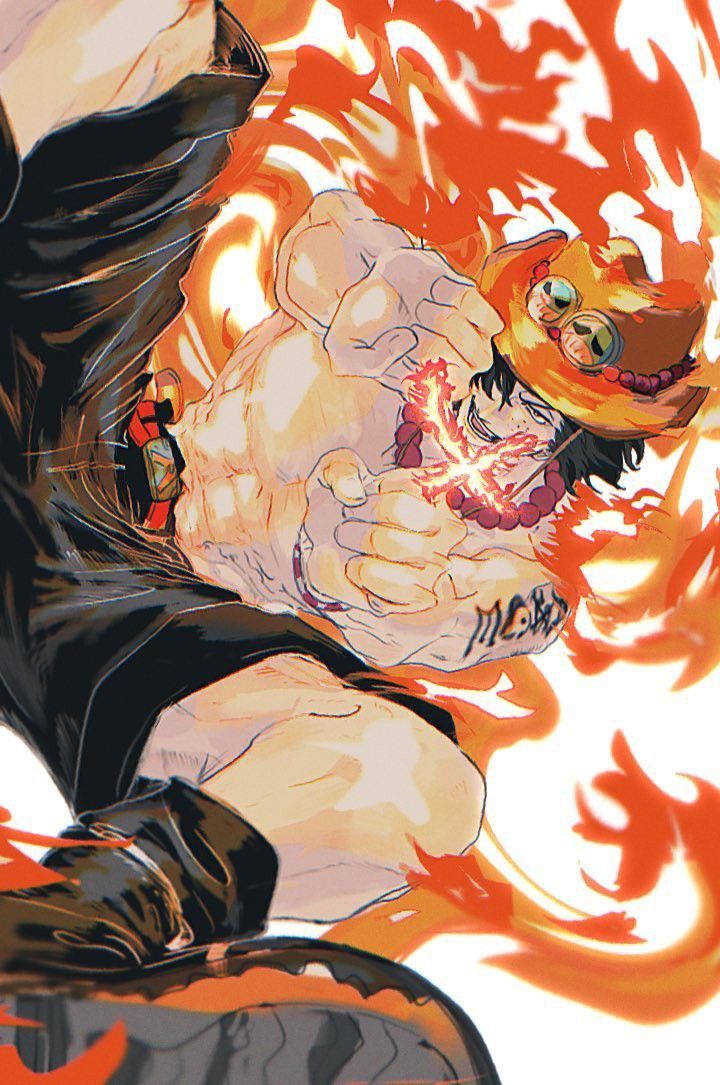 portgas d. ace (one piece) drawn by yu_(pixiv_86349496)