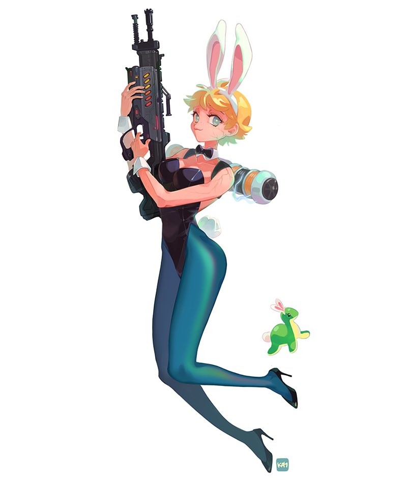 wattson and nessie (apex legends) drawn by joong_beak