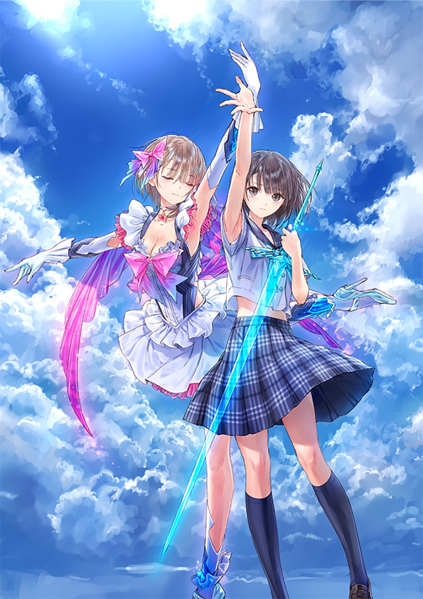 shirai hinako (blue reflection and 1 more) drawn by kishida_mel