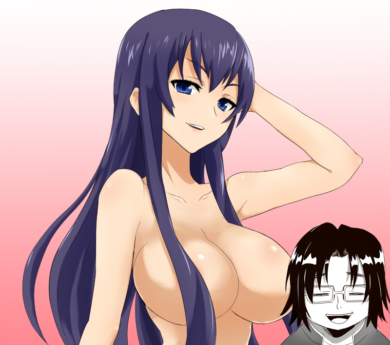 busujima saeko and hirano kouta (highschool of the dead) drawn by shuuhei_(shoohey)