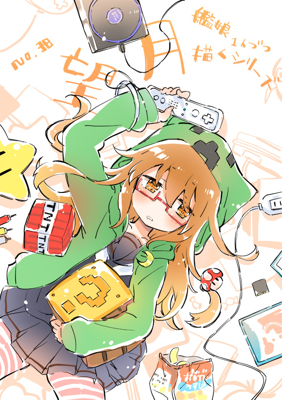 mochizuki and creeper (kantai collection and 1 more) drawn by himitsu_(iemaki)