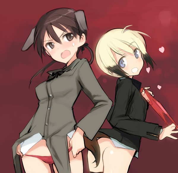 erica hartmann and gertrud barkhorn (world witches series and 1 more) drawn by shimada_fumikane