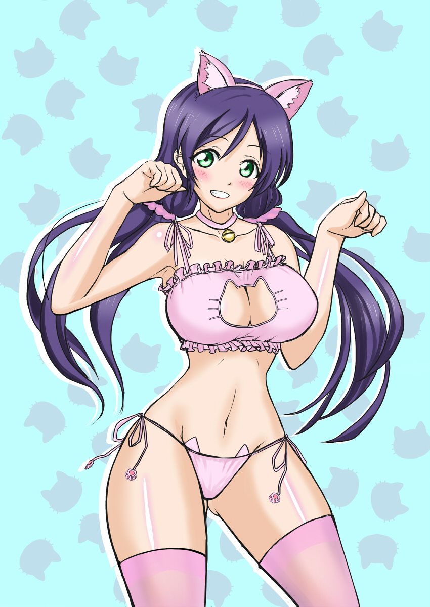 tojo nozomi (love live! and 1 more) drawn by nyantamaran