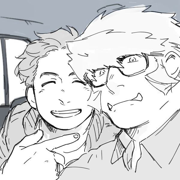 klaus von reinhertz and leonardo watch (kekkai sensen) drawn by nore_(boosuke)