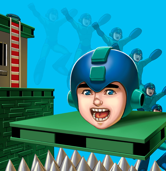 mega man (mega man and 1 more) drawn by kouno_(masao)