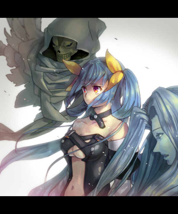dizzy, necro, and undine (guilty gear) drawn by nara_umi