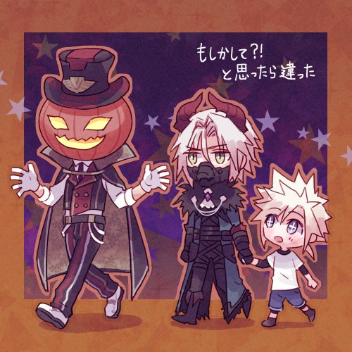 cloud strife, sephiroth, and glenn lodbrok (final fantasy and 3 more) drawn by ringomell_ura