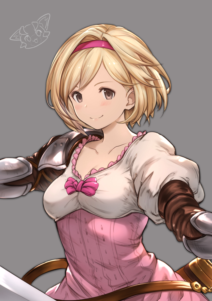 djeeta and fighter (granblue fantasy) drawn by kiikii_(kitsukedokoro)