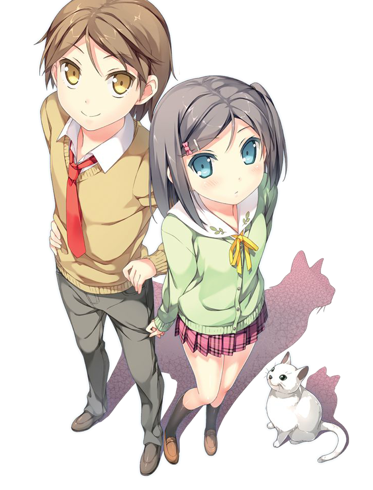 tsutsukakushi tsukiko and yokodera youto (hentai ouji to warawanai neko.) drawn by kantoku