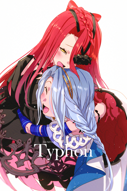 typhon ephemeros and typhon epsilon (fate and 1 more) drawn by echo_(circa)