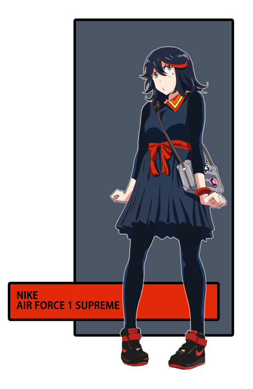 matoi ryuuko and senketsu (kill la kill) drawn by 71_(nanaichi_drafting)