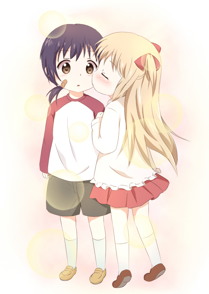 toshinou kyouko and funami yui (yuruyuri) drawn by araki495