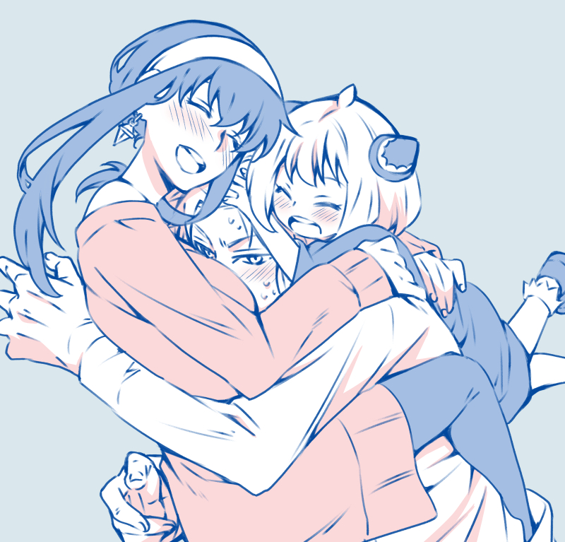 yor briar, anya, and twilight (spy x family) drawn by kamimiya