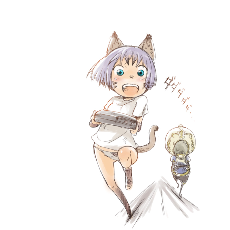 adventurer and automaton (final fantasy and 1 more) drawn by nucomas