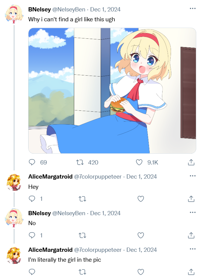 alice margatroid (touhou and 1 more) drawn by bnelsey and zun_(artist)